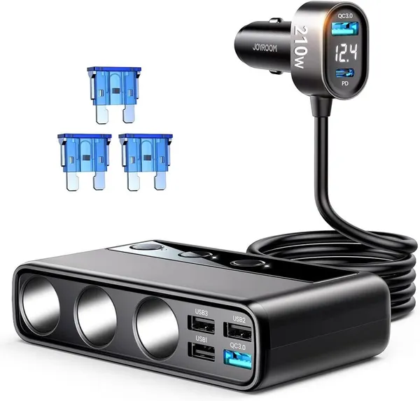 210w_9_In_1_Car_Charger_Cigarette_Lighter_Splitter_3_Dc_Sockets_Usb_A_36w_Usb_C_Pd_Default_Title