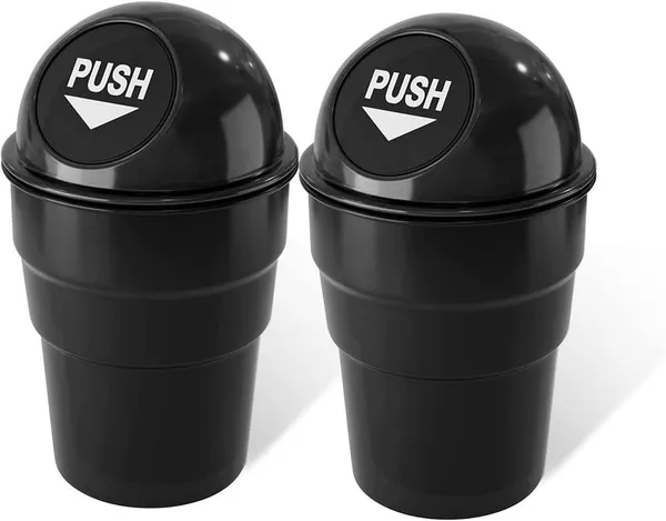 2pcs_Mini_Car_Dustbin_With_Push_Lid_Cup_Holder_Waste_Bin_Black_Default_Title