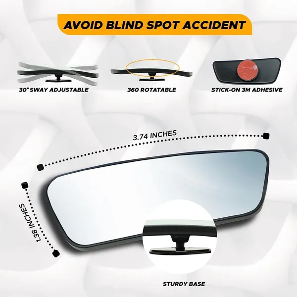2pcs_3r_360_Adjustable_Blind_Spot_Mirrors_Rectangle_Hd_Convex_Car_Mirror_Default_Title