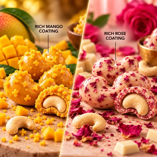 Mango_Chocolate_Coated_Cashews_and_Rose_Petal_White_Chocolate_Coated_Cashews_combo