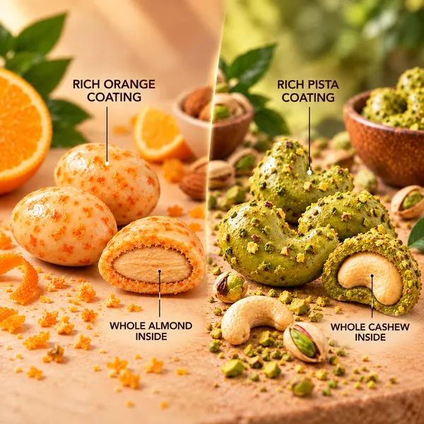 Orange_Chocolate_Coated_Almonds_and_Pistachio_Cashew_Clusters_combo