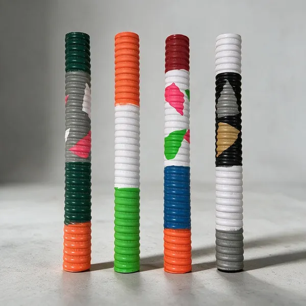 Multicolour_Ribbed_Handle_Grips_Set_Of_4