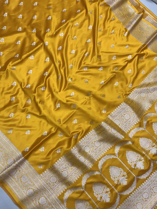 Yellow_Mashru_Katan_Silk_Saree_For_Women