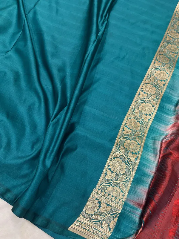 Teal_Silk_Saree_for_Women