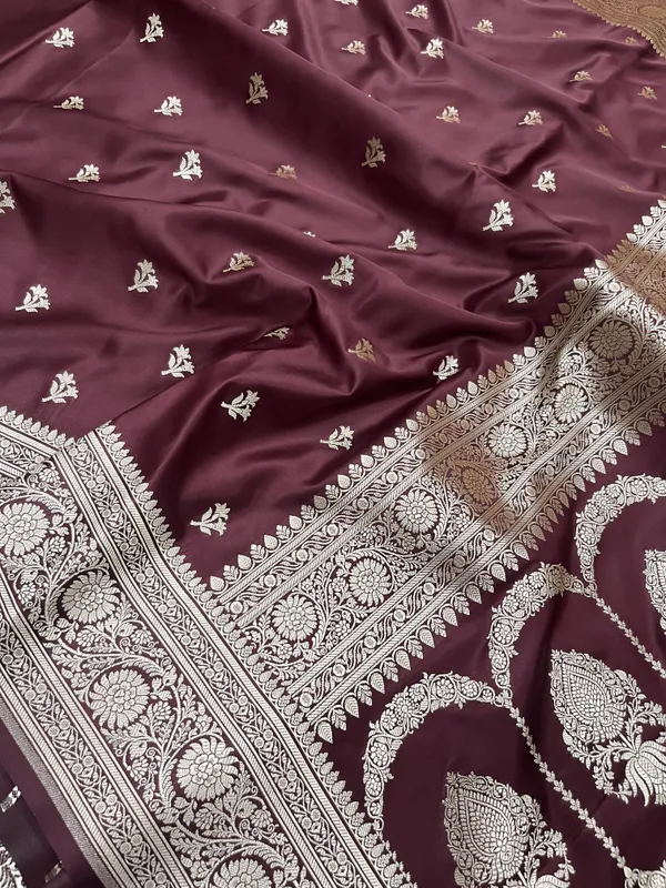 Brown_Mashru_Katan_Silk_Saree_For_Women