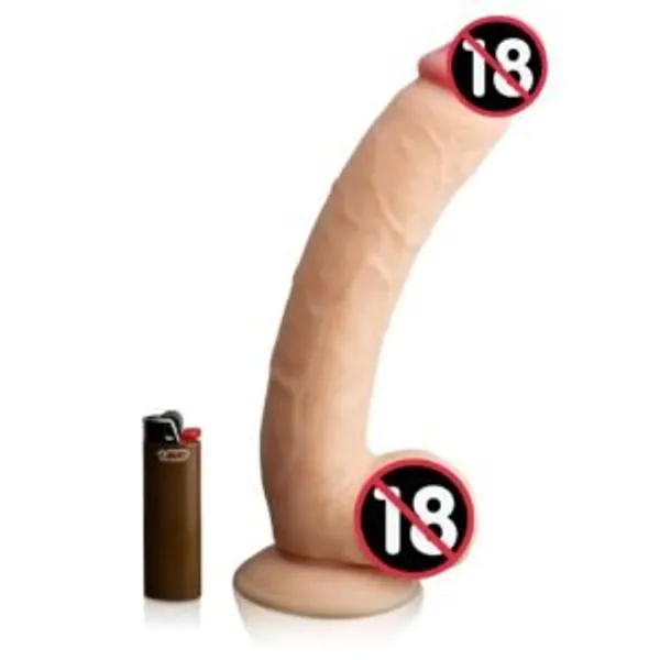 Lovemehoney_Big_Dirk_11_5_Inch_Realistic_Silicone_Massager_With_Suction_Base_Harness_Compatibility_Phthalate_Free