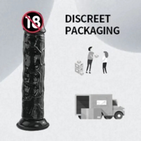 Lovemehoney_7_7_Inch_Black_Realistic_Pleasure_Toy_With_Suction_Cup_For_Women