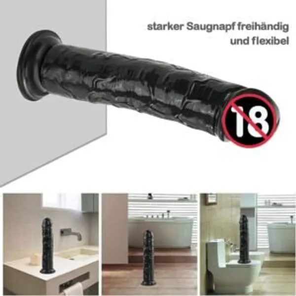 Lovemehoney_7_7_Inch_Black_Realistic_Pleasure_Toy_With_Suction_Cup_For_Women