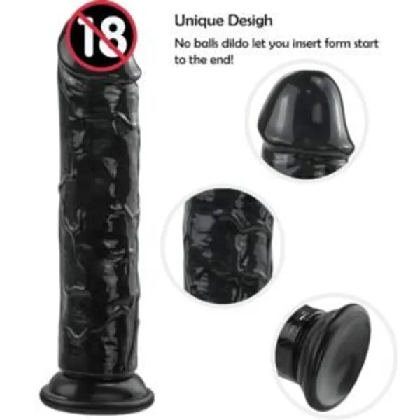 Lovemehoney_7_7_Inch_Black_Realistic_Pleasure_Toy_With_Suction_Cup_For_Women