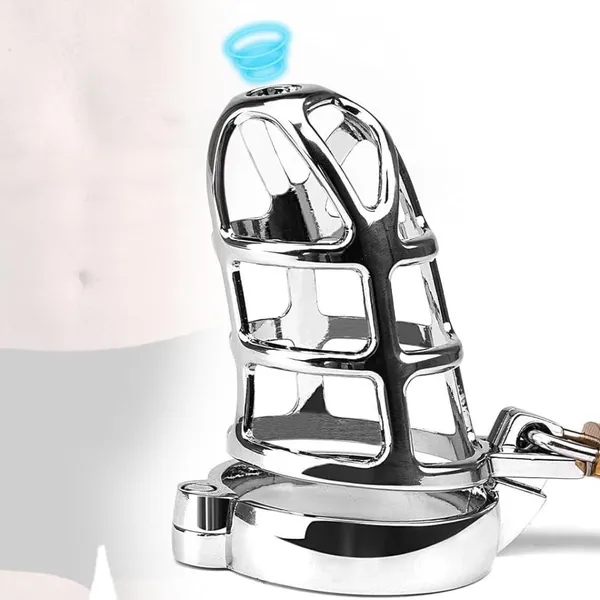 Lovemehoney_Male_Cage_Chastity_Device_With_Lock_Beginner_Stainless_Steel_Bondage_Cock_Cage_For_Men_50mm_Silver
