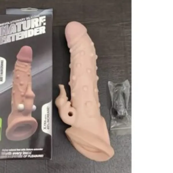 Lovemehoney_Dotted_Reusable_Condom_With_Vibration_Soft_Stretchable_Long_Lasting