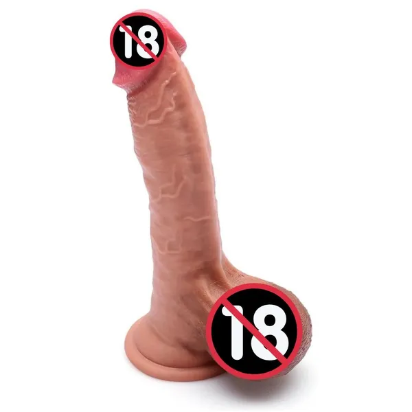 Lovemehoney_Realistic_8_3_Inch_Double_Layer_Silicone_Massager_With_Suction_Base_Skin_Tone