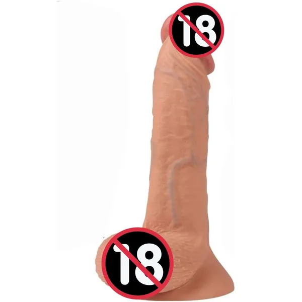 Lovemehoney_Realistic_8_3_Inch_Double_Layer_Silicone_Massager_With_Suction_Base_Skin_Tone