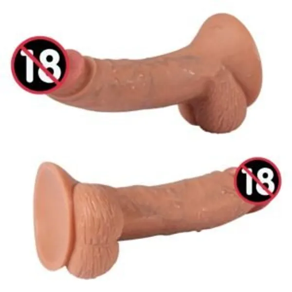 Lovemehoney_Realistic_8_3_Inch_Double_Layer_Silicone_Massager_With_Suction_Base_Skin_Tone
