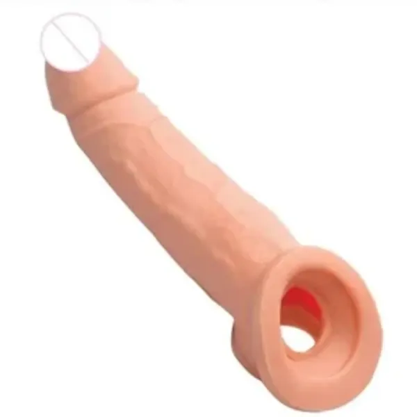 Lovemehoney_Reusable_Silicone_Condom_8_Inch_Extra_Pleasure_Durable_Skin_Safe