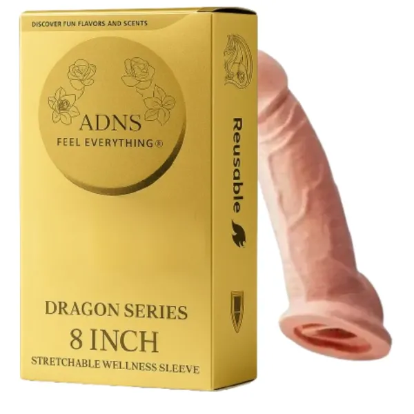 Lovemehoney_Reusable_Silicone_Condom_8_Inch_Extra_Pleasure_Durable_Skin_Safe