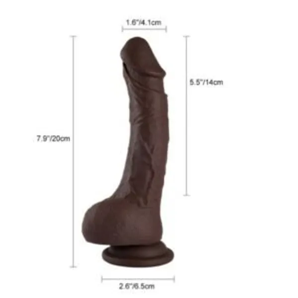 Lovemehoney_Realistic_Dildo_With_Suction_Cup_Soft_Silicone_With_Balls_Storage_Bag