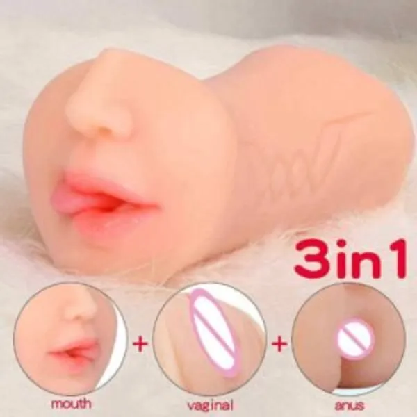 Lovemehoney_3_In_1_Dual_Channel_Comfort_Cup_Mouth_Vaginal_Anal_Texture_Soft_Silicone_Sleeve