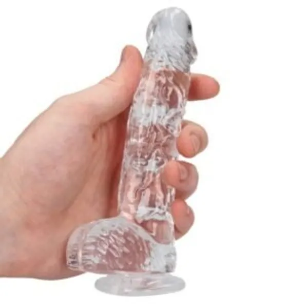 Lovemehoney_6_Inch_Transparent_Realistic_Crystal_Clear_Dildo_Suction_Base_Strap_On_Compatible