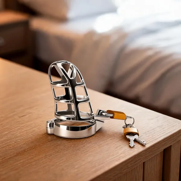 Lovemehoney_Male_Cage_Chastity_Device_With_Lock_Beginner_Stainless_Steel_Bondage_Cock_Cage_For_Men_50Mm_Silver