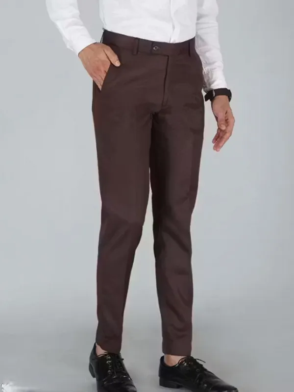 BRDFASHION_Slim_Fit_Men_Brown_Trousers_()