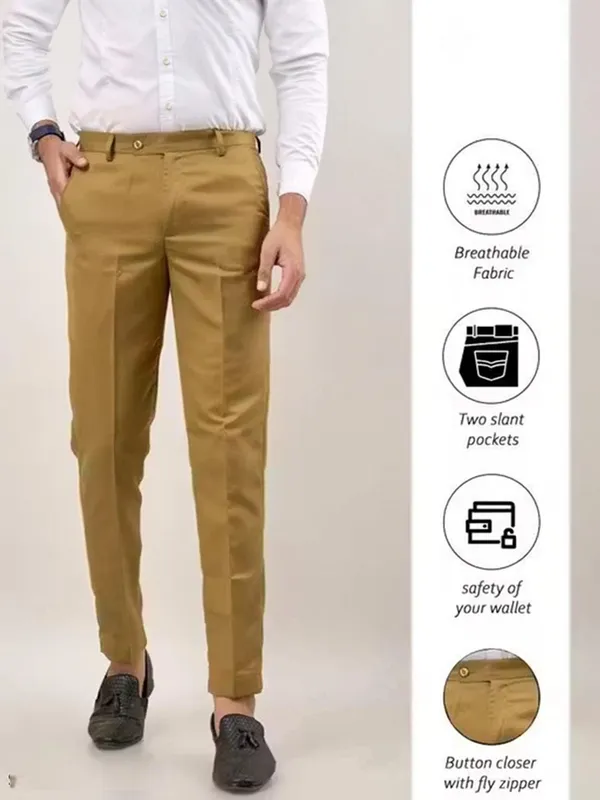 BRDFASHION_Slim_Fit_Men_Gold_Trousers_()