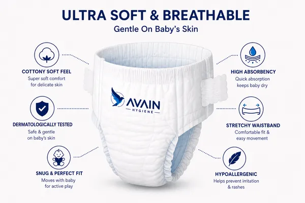 White_Soft_Stretch_Fit_S_Size_Baby_Diaper_Pants_For_Babies