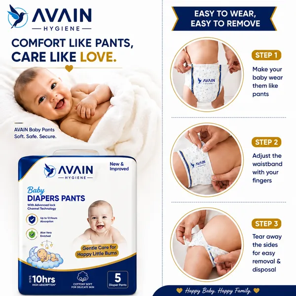 White_Soft_Stretch_Fit_S_Size_Baby_Diaper_Pants_For_Babies