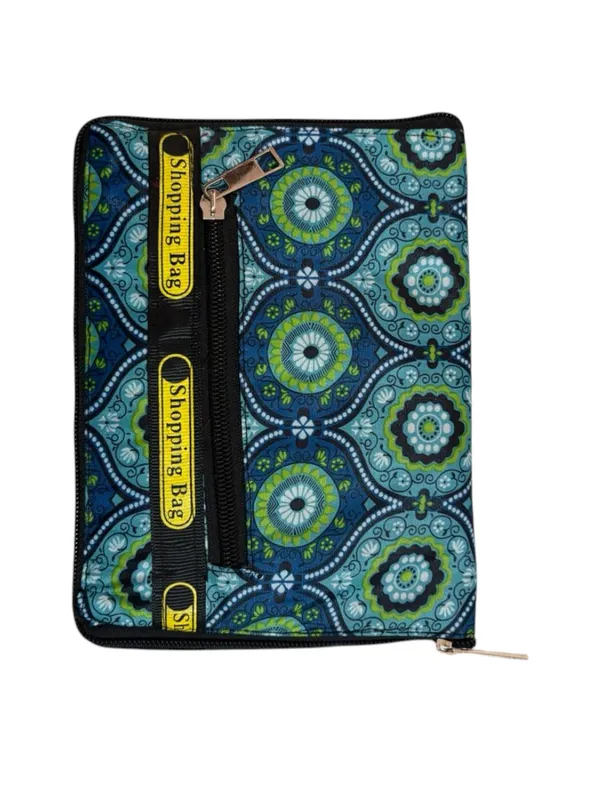 Blue_Printed_Zipper_Pouch_For_Women