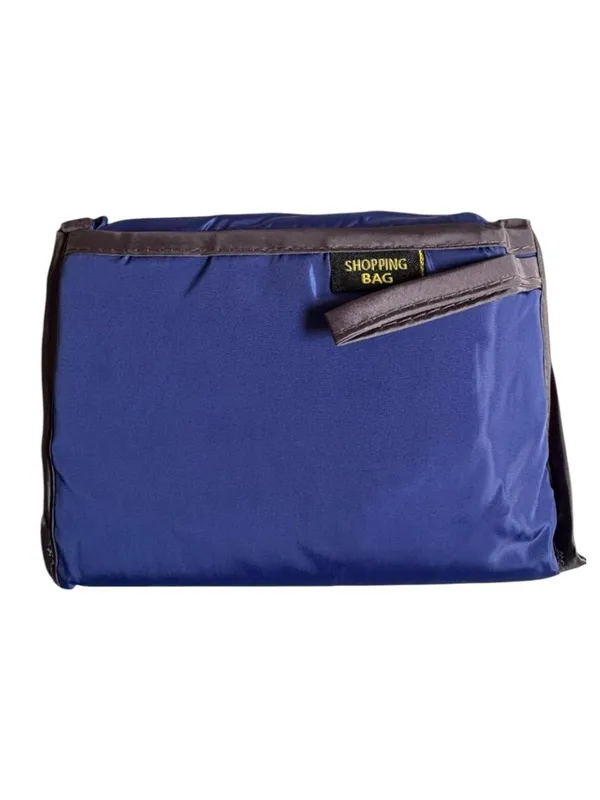 Blue_Plain_Zipper_Pouch_For_Women