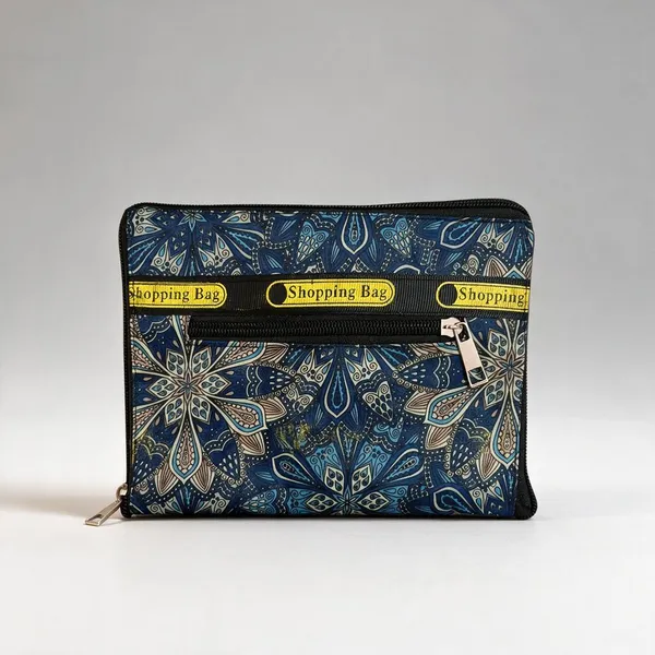 Blue_Printed_Zipper_Pouch_For_Women