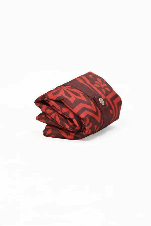Red_Printed_Zipper_Pouch_For_Women