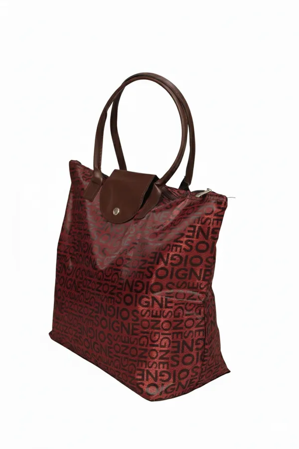 Burgundy_Patterned_Tote_Bag_For_Women