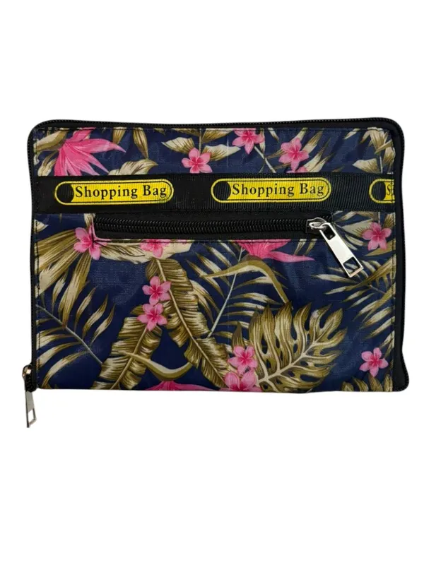 Navy_Printed_Zipper_Pouch_For_Women