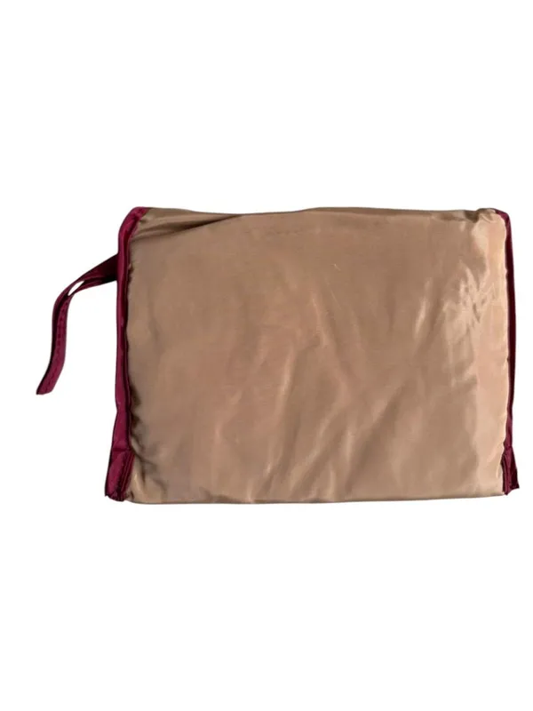 Beige_Plain_Zipper_Pouch_For_Women