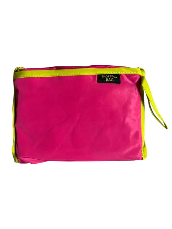 Pink_Plain_Zipper_Pouch_For_Women