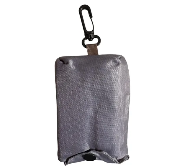 Grey_Plain_Zipper_Pouch_For_Women
