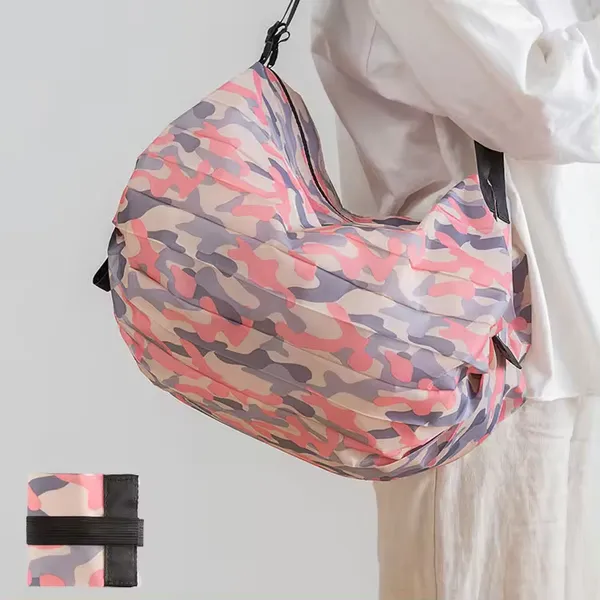 Custom_Ripstop_Oxford_Eco_Friendly_Reusable_Storage_Bolsas_Plegable_Nylon_Polyester_Portable_Folding_Tote_Bag