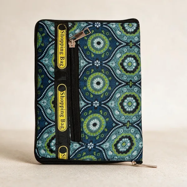 Blue_Printed_Zipper_Pouch_For_Women