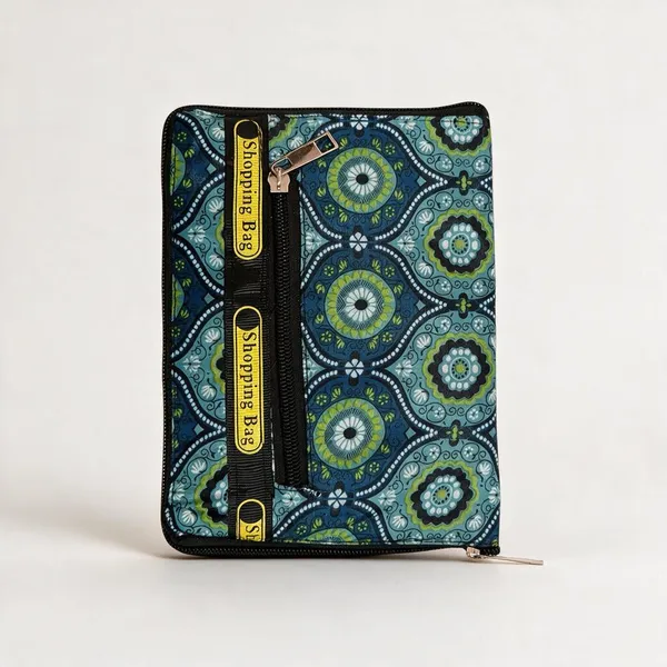 Blue_Printed_Zipper_Pouch_For_Women