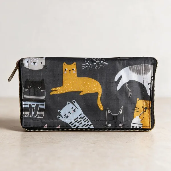 Black_Printed_Zipper_Pouch_For_Women