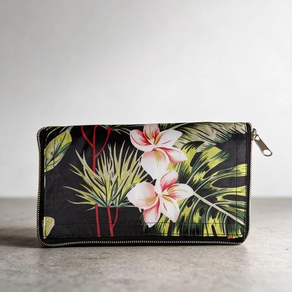 Black_Printed_Zipper_Pouch_For_Women