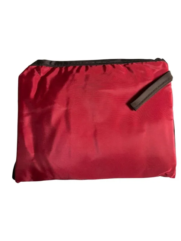 Red_Plain_Zipper_Pouch_For_Women