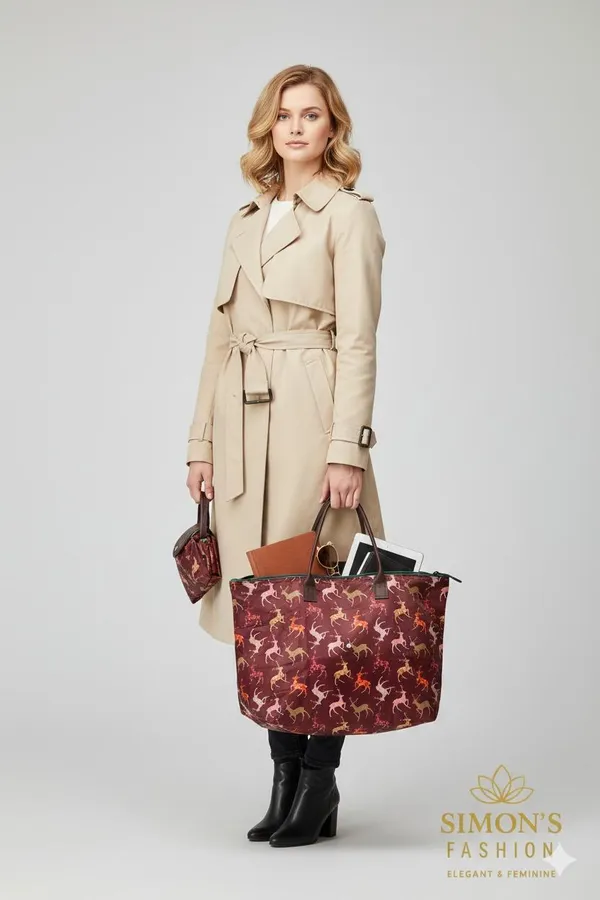 Burgundy_Patterned_Tote_Bag_For_Women