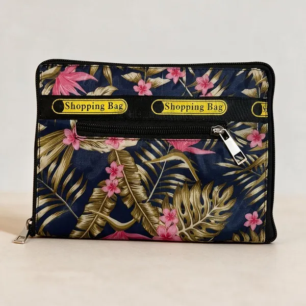 Navy_Printed_Zipper_Pouch_For_Women