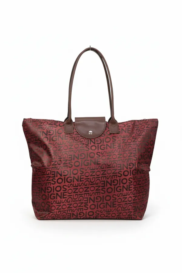 Burgundy_Patterned_Tote_Bag_For_Women