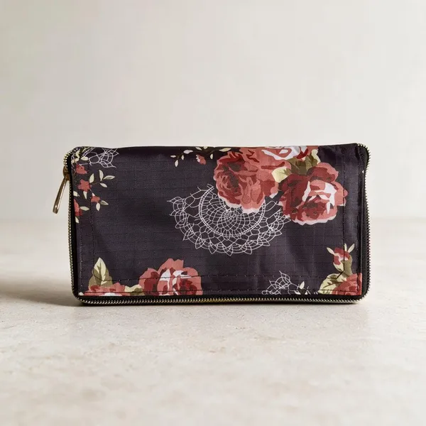 Purple_Printed_Zipper_Pouch_For_Women