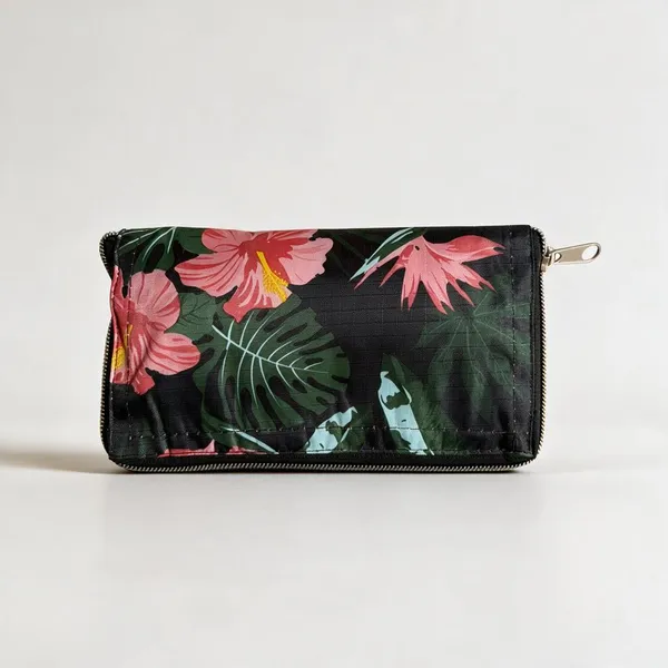 Black_Printed_Zipper_Pouch_For_Women