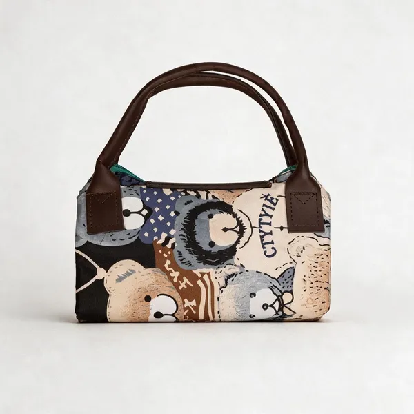 Brown_Printed_Fabric_Handbag_For_Women