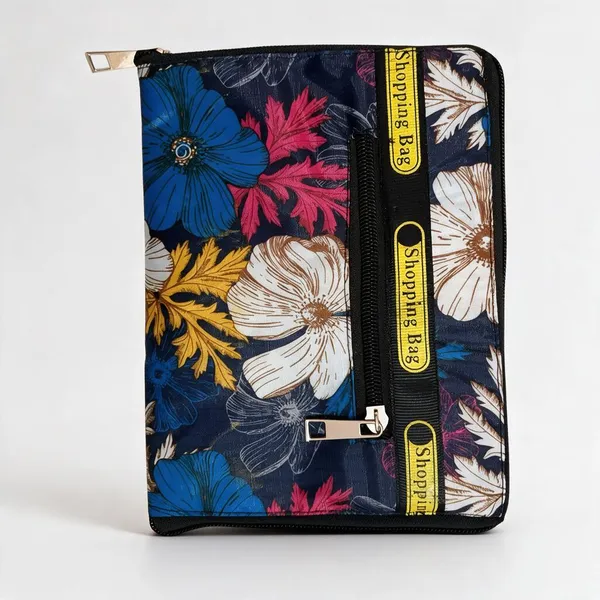 Navy_Printed_Zipper_Pouch_For_Women